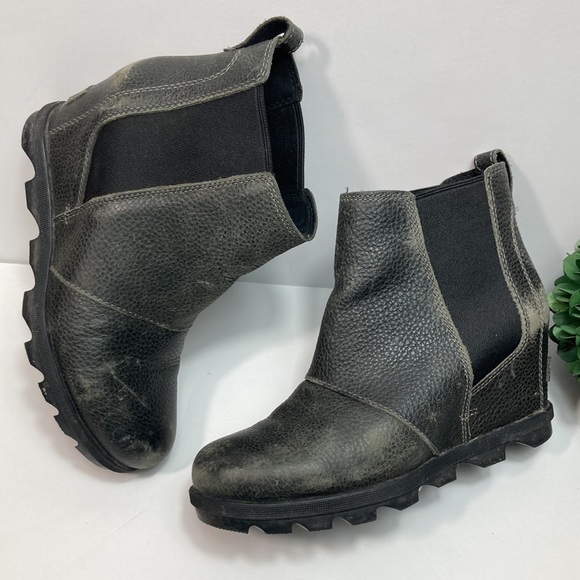 🍄 Sorel Joan of Arc wedge Chelsea Ankle Boot - Picture 10 of 16